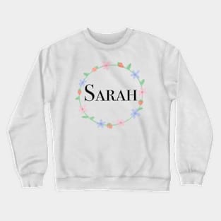 Sarah name design Crewneck Sweatshirt